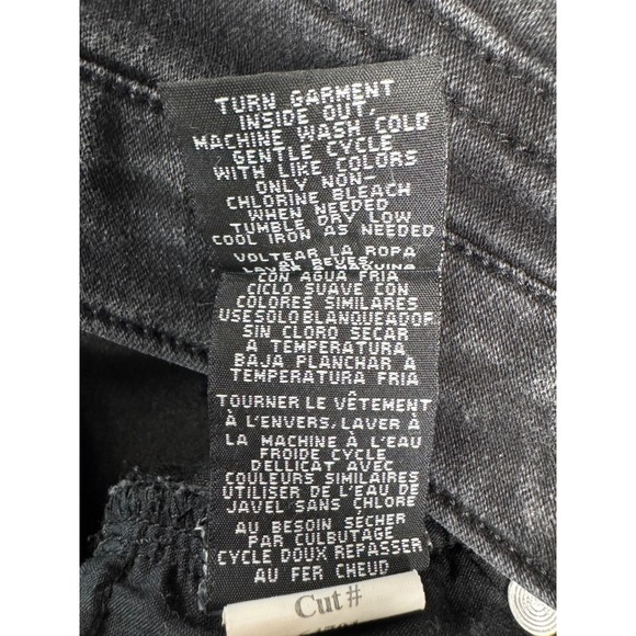 1822 Denim Skinny Jeans Womens 14 Black Ankle Length Stretch Denim - Picture 4 of 10